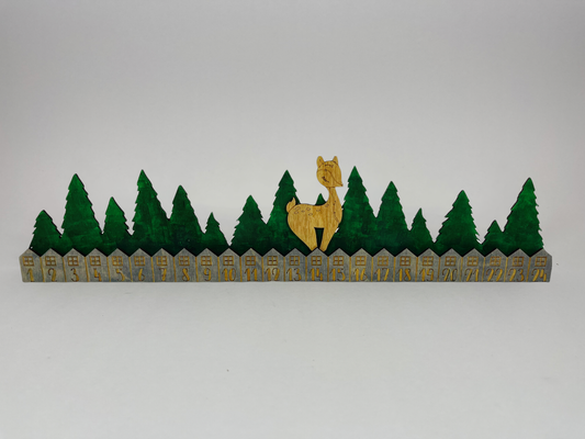 Christmas Reindeer Countdown Decor image 1