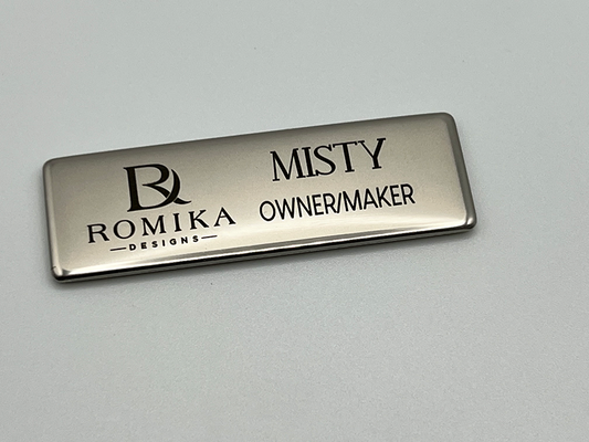 Duotone Metal Name Badge image 1