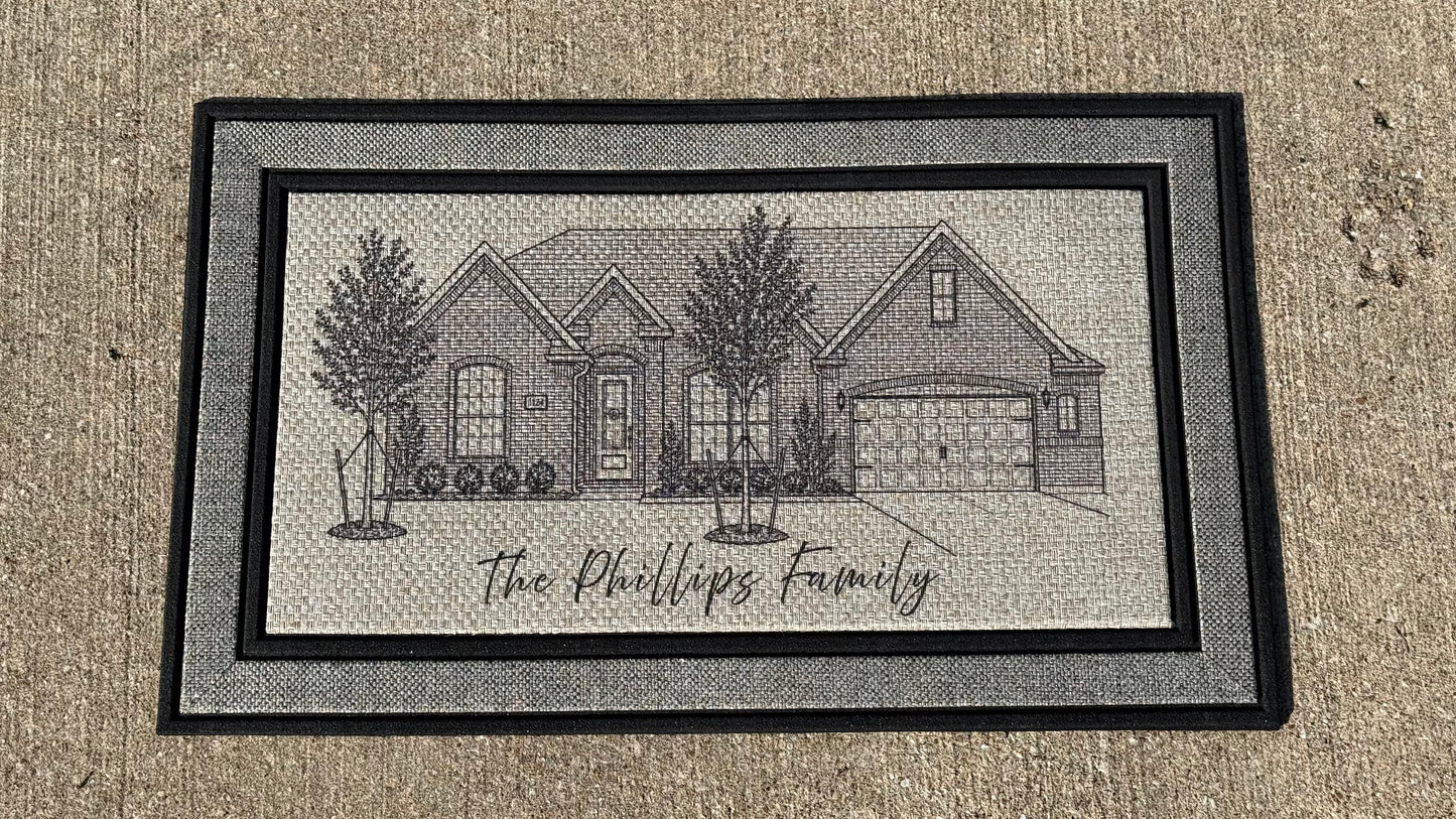 Custom UV-Printed Doormat – Personalized Home Welcome Mat