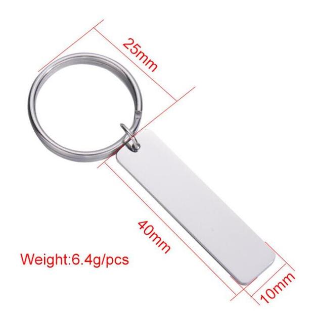 Custom Engraved Stainless Steel Keychain image 3