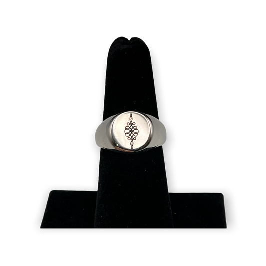 Custom Engraved Stainless Steel Ring image 1
