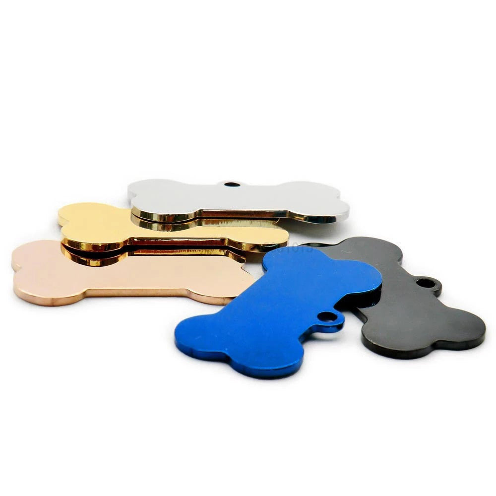 Bone Shaped Stainless Steel Engraved Pet Tags image 2