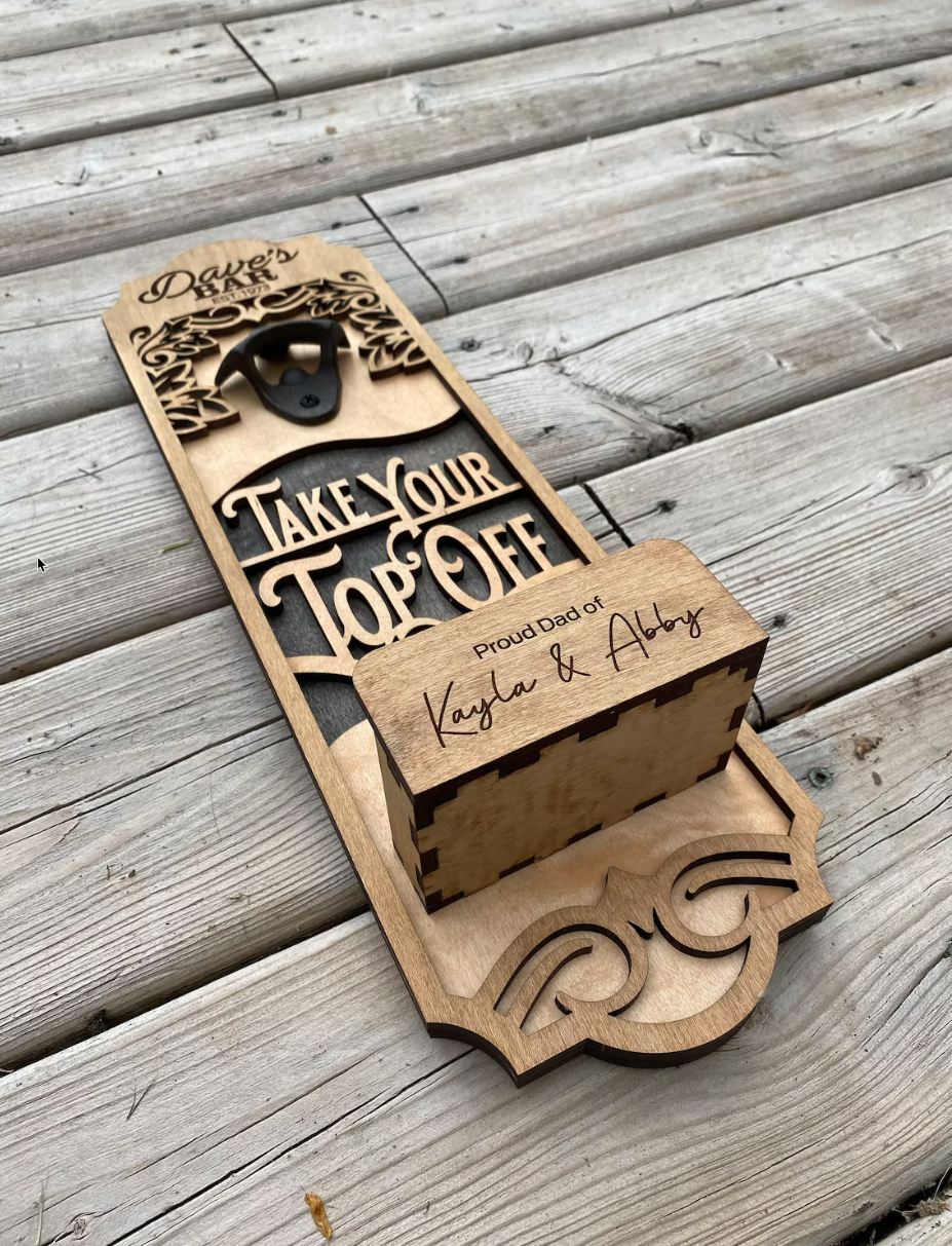 Customizable Wooden Bottle Openers - Laser Cut image 4