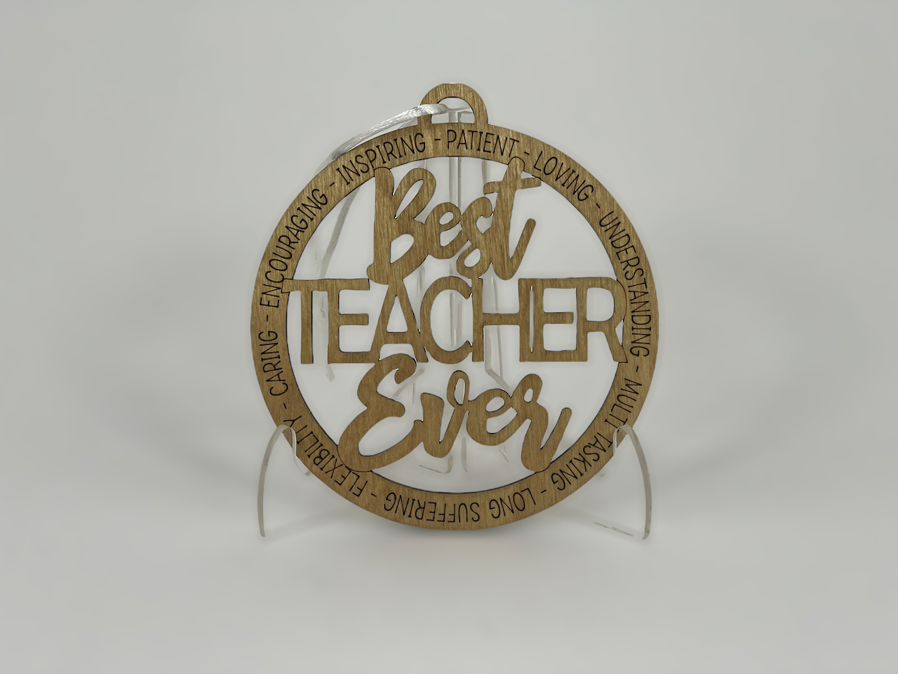 Best Teacher Ever Ornament image 0