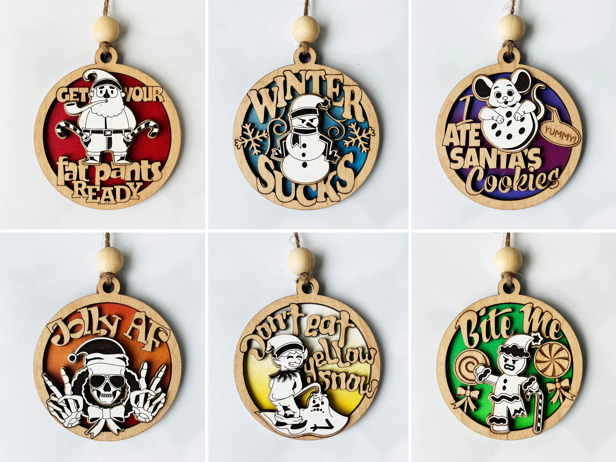 Sassy and Fun Christmas Ornaments image 7