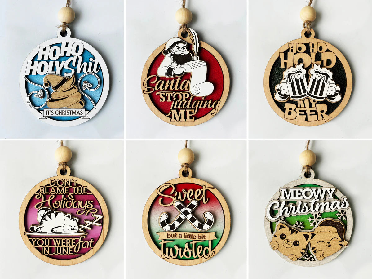 Sassy and Fun Christmas Ornaments image 2