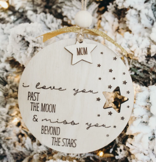 Memorial Past The Moon Christmas Ornament image 1