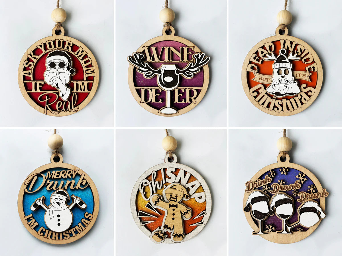 Sassy and Fun Christmas Ornaments image 6