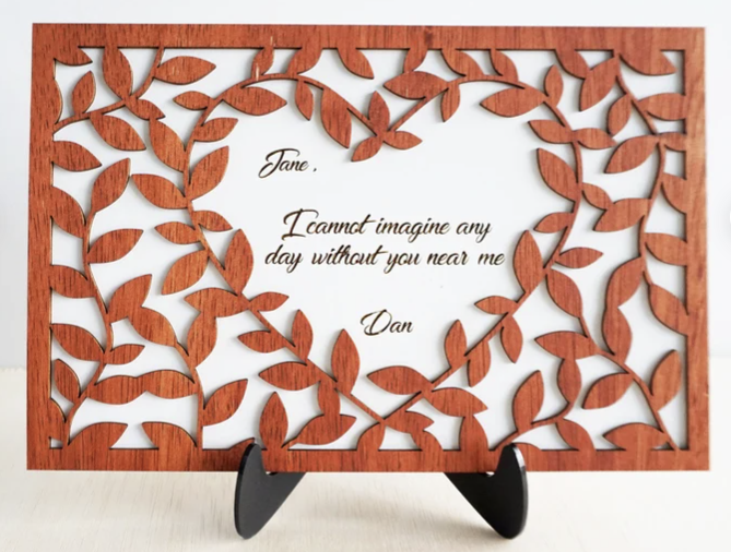 Engraved Floral Love Letter image 1