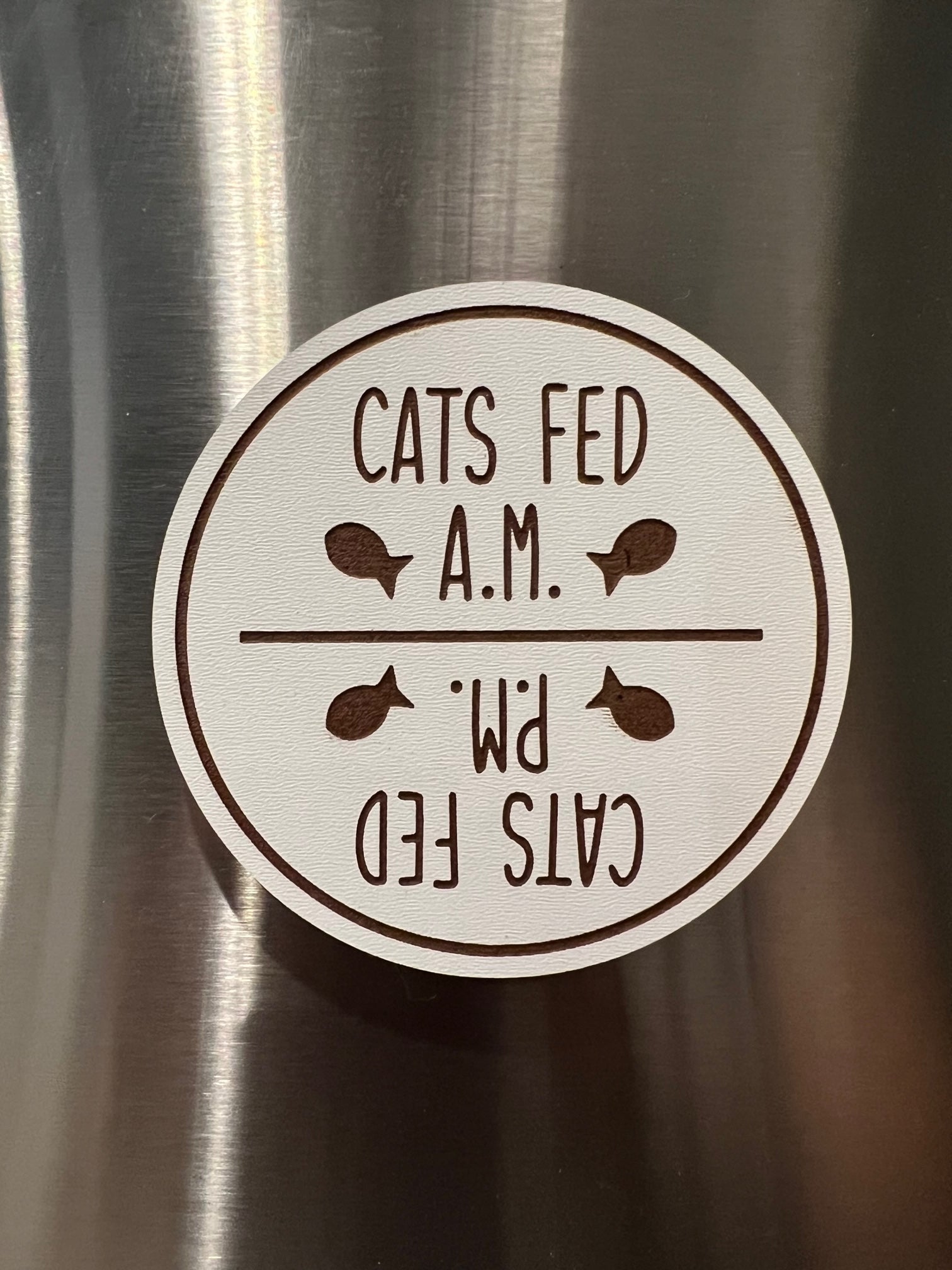 Pet Fed A.M./P.M. Magnet image 2