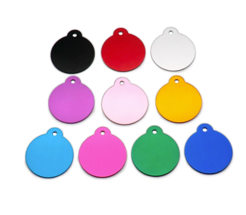 Round Aluminum Engraved Dog Tags image 3
