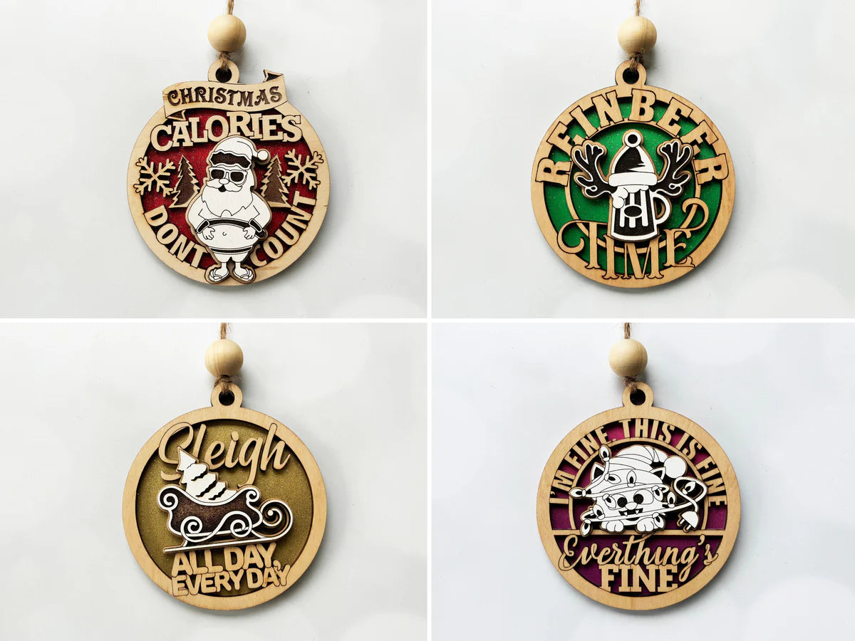 Sassy and Fun Christmas Ornaments image 5