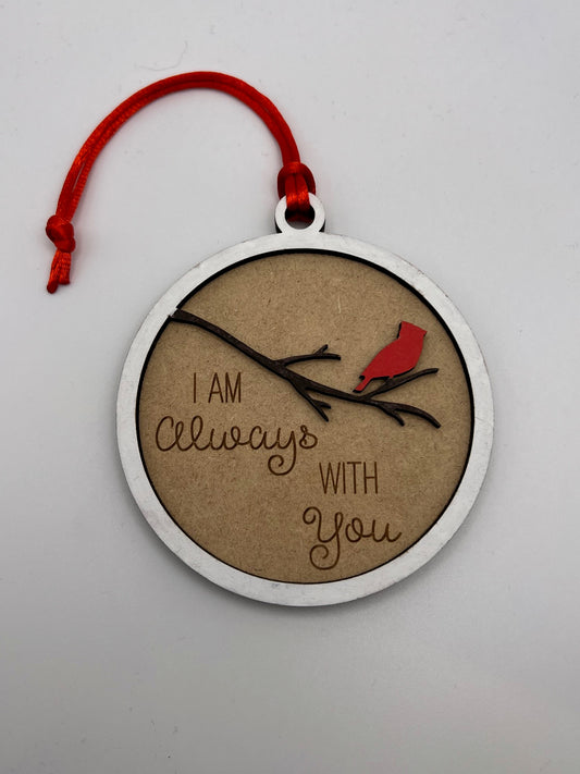 Always With You Cardinal Ornament image 0