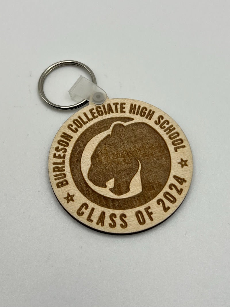 Burleson Collegiate High School Key Chain image 0