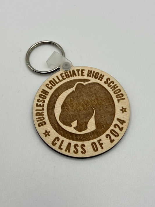 Burleson Collegiate High School Key Chain image 0