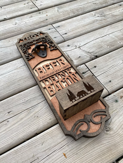Customizable Wooden Bottle Openers - Laser Cut image 2