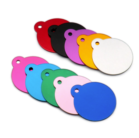 Round Aluminum Engraved Dog Tags image 2