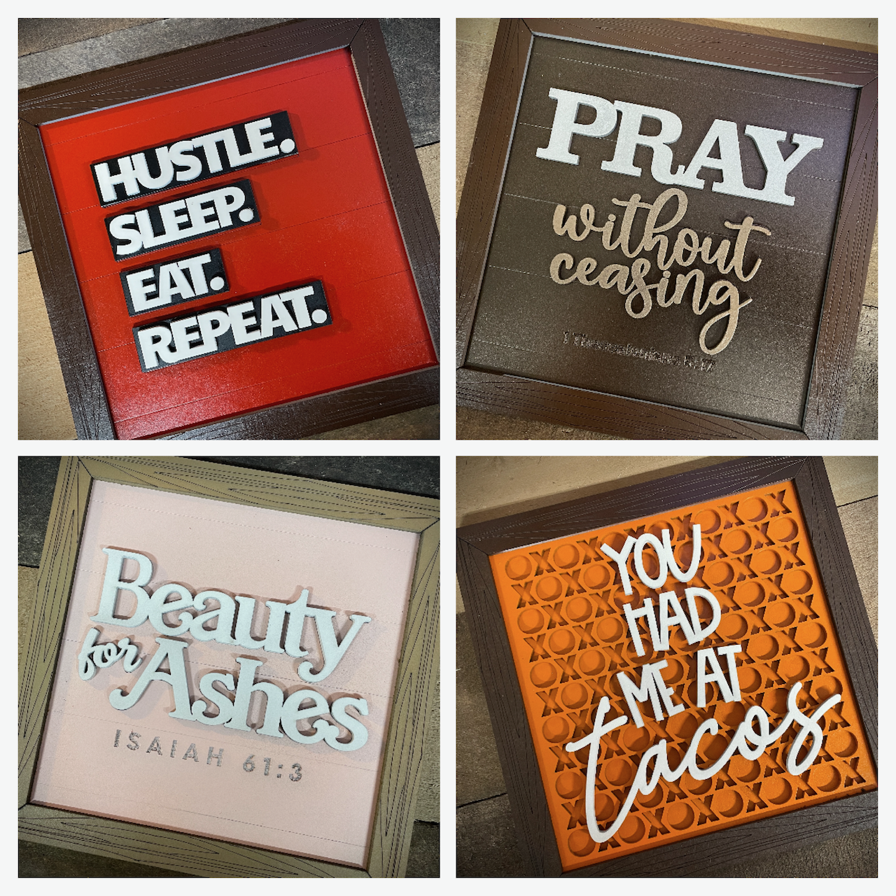 8 Inch Framed Multi-Layer Signs image 0