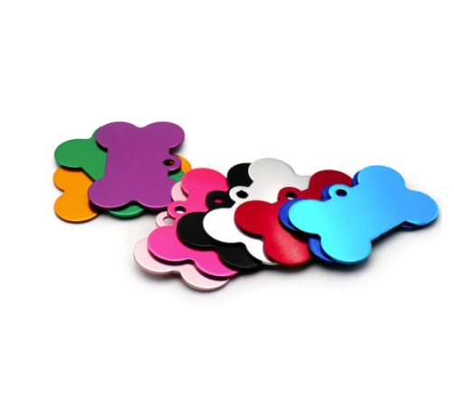 Dog Bone Shape Aluminum Engraved Dog Tags image 3