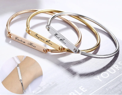 Personalized Stainless Steel Bracelet image 2