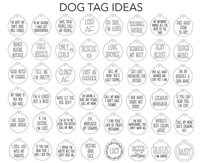 Bone Shaped Stainless Steel Engraved Pet Tags image 3