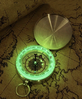 Personalized Custom Engraved Brass Compass image 2