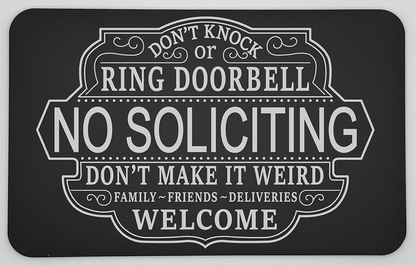 Acrylic Engraved No Soliciting Sign image 4