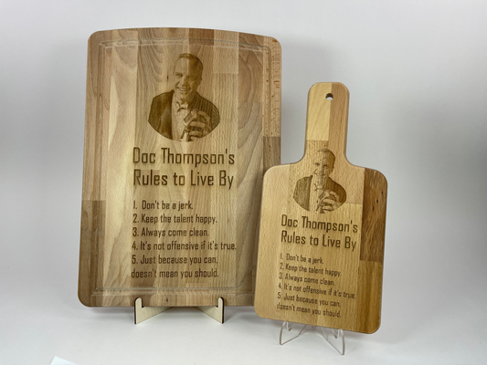 Doc Thompson Rules Cutting Board image 0