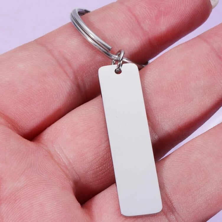 Custom Engraved Stainless Steel Keychain image 2