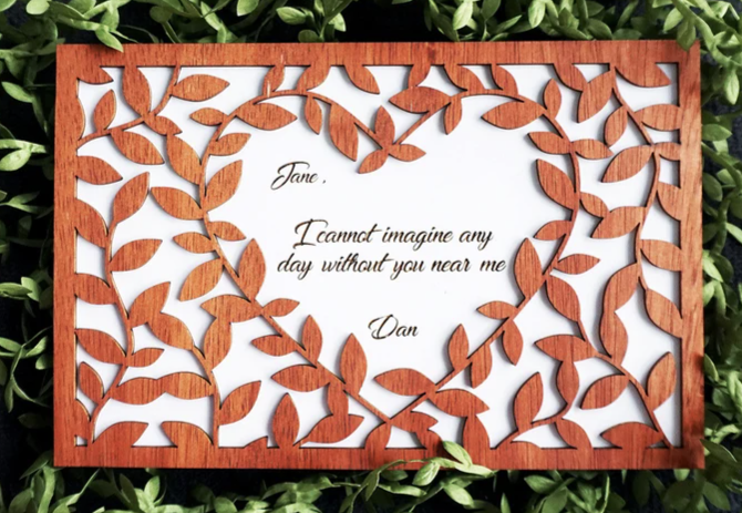 Engraved Floral Love Letter image 0