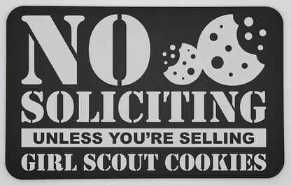 Acrylic Engraved No Soliciting Sign image 5