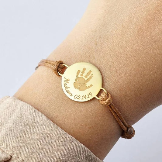 Personalized Custom Engraved Adjustable Stainless Steel Bracelet image 0