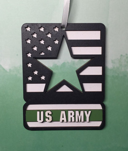 Military Branch Christmas Ornaments image 0