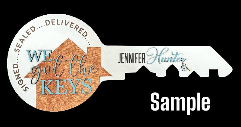 Sold By Key Sign - Realtor Closing Prop Sign image 0