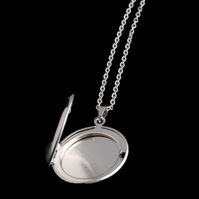 Personalized Custom Engraved Round Locket Necklace image 2