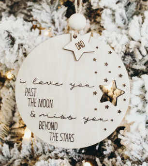 Memorial Past The Moon Christmas Ornament image 2