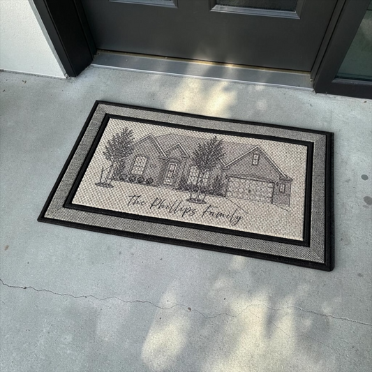 Custom UV-Printed Doormat – Personalized Home Welcome Mat