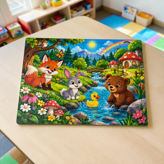 Personalized Wooden Photo Puzzle — 12" × 9"