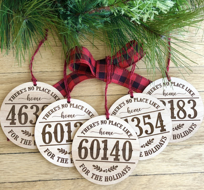 "No Place Like Home" Zip Code Ornament image 1