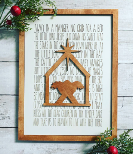 Manger Christmas Sign image 0