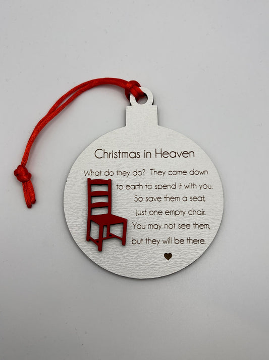 Christmas in Heaven Ornament image 0