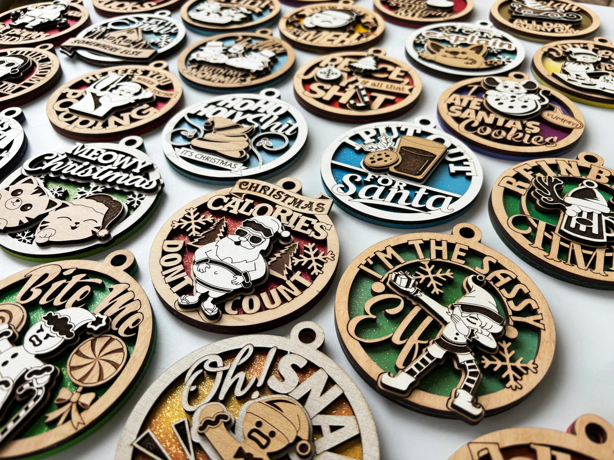Sassy and Fun Christmas Ornaments image 1