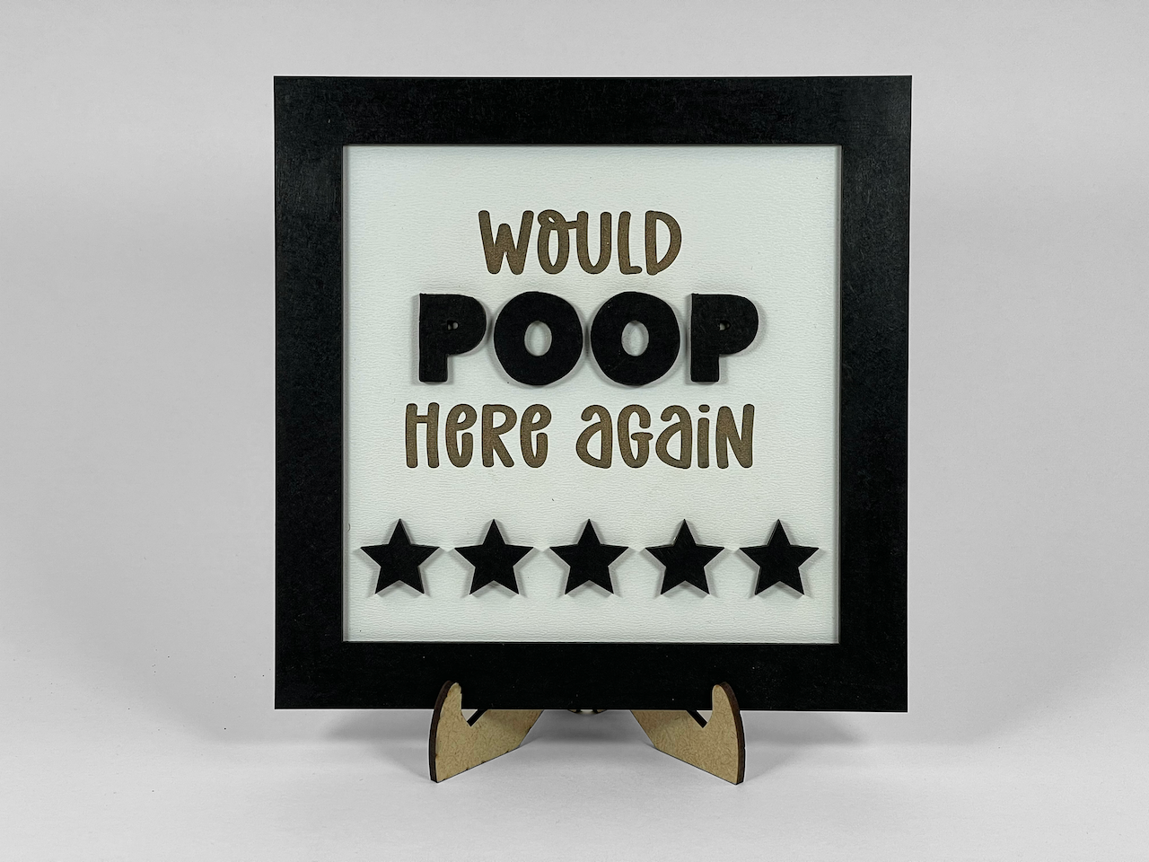 Bathroom Humor Framed Signs image 0