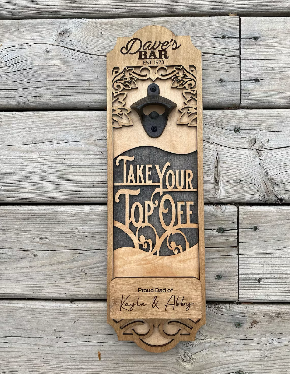 Customizable Wooden Bottle Openers - Laser Cut image 3