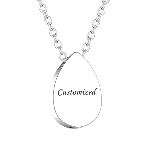 Stainless Steel Teardrop Necklace Urn image 1