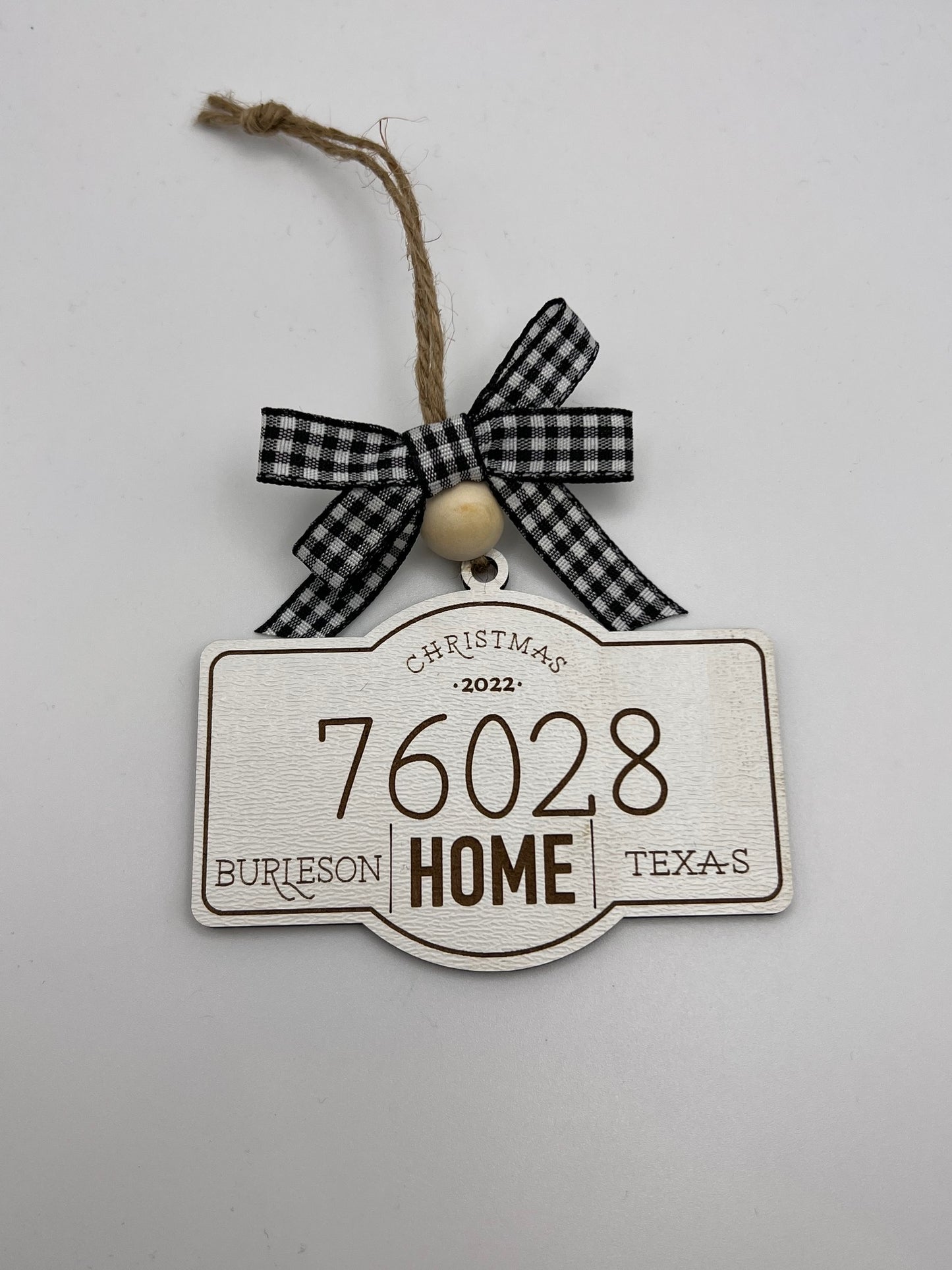Farmhouse Zip Code Ornament image 0