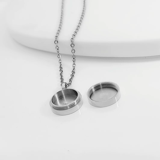 Stainless Gold Memorial Kinsfolk Box Pendant image 1