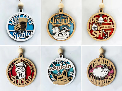 Sassy and Fun Christmas Ornaments image 4