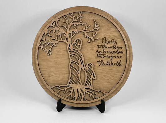 Mother's Day Tree Round Layered Sign image 0