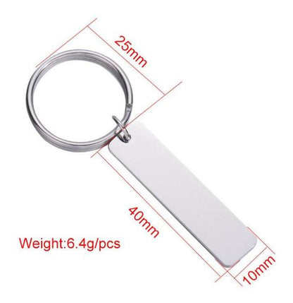 Custom Engraved Stainless Steel Keychain image 3
